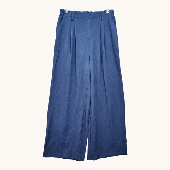 NWT Halara Pants Women’s Medium High Waisted Wide Leg Crinkle Pockets Activewear - Picture 2 of 12